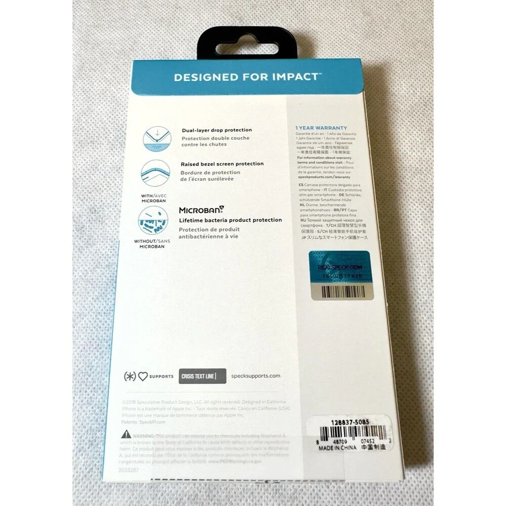 Speck Gemshell Microban Treated Case For iPhone 11 Pro Clear/Clear New